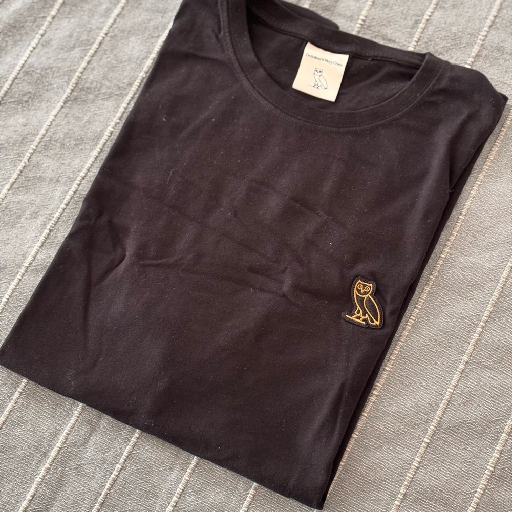 OVO Black Tee with Gold Logo | NEW